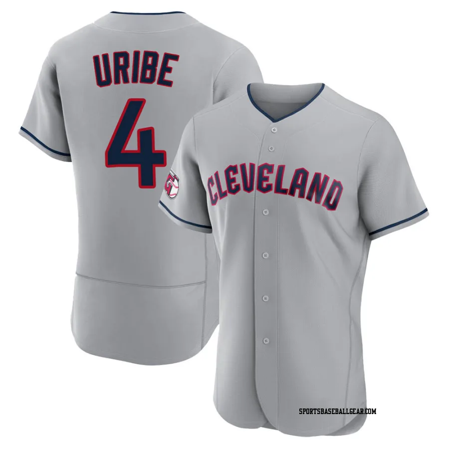 Juan Uribe Men's Cleveland Guardians Gray Authentic Road Jersey