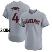 Juan Uribe Men's Cleveland Guardians Gray Elite Road Jersey