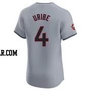 Juan Uribe Men's Cleveland Guardians Gray Elite Road Jersey