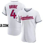 Juan Uribe Men's Cleveland Guardians White Authentic Home Jersey