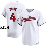 Juan Uribe Men's Cleveland Guardians White Limited Home Jersey