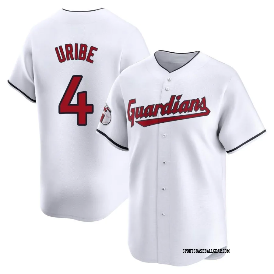 Juan Uribe Men's Cleveland Guardians White Limited Home Jersey