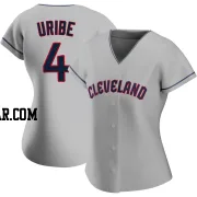 Juan Uribe Women's Cleveland Guardians Gray Authentic Road Jersey