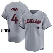 Juan Uribe Youth Cleveland Guardians Gray Limited Road Jersey