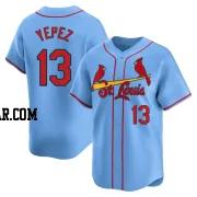 Juan Yepez Men's St. Louis Cardinals Light Blue Limited Alternate Jersey