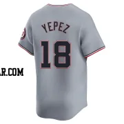 Juan Yepez Men's Washington Nationals Gray Limited Road Jersey