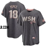 Juan Yepez Men's Washington Nationals Gray Replica 2022 City Connect Jersey