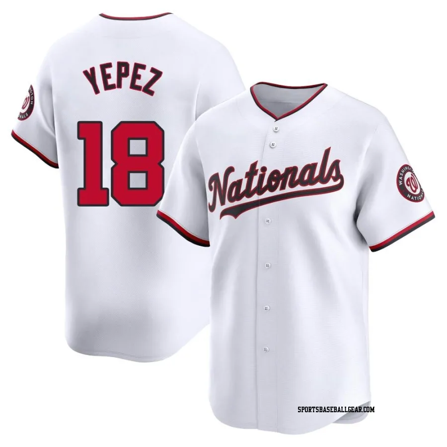 Juan Yepez Men's Washington Nationals White Limited Home Jersey