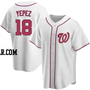 Juan Yepez Men's Washington Nationals White Replica Home Jersey