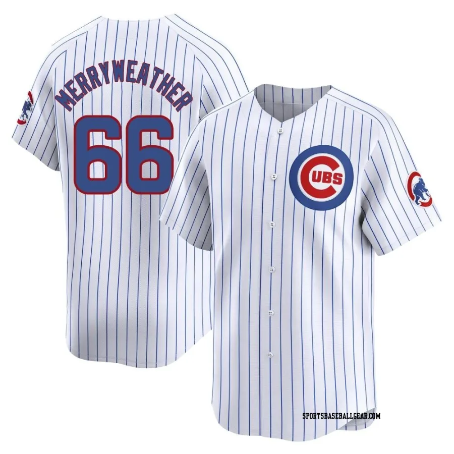 Julian Merryweather Men's Chicago Cubs White Limited Home Jersey