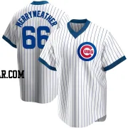 Julian Merryweather Men's Chicago Cubs White Replica Home Cooperstown Collection Jersey