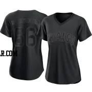 Julian Merryweather Women's Chicago Cubs Black Authentic Pitch Fashion Jersey