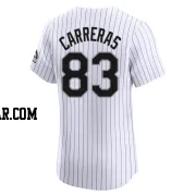 Julio Carreras Men's Colorado Rockies White Elite Home Jersey