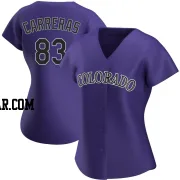 Julio Carreras Women's Colorado Rockies Purple Authentic Alternate Jersey