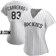 Julio Carreras Women's Colorado Rockies White Authentic Home Jersey