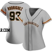 Julio Rodriguez Women's San Francisco Giants Gray Authentic Road Jersey