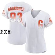 Julio Rodriguez Women's San Francisco Giants White Authentic 2021 City Connect Jersey