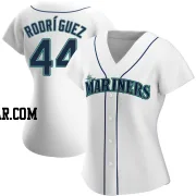 Julio Rodriguez Women's Seattle Mariners White Authentic Home Jersey