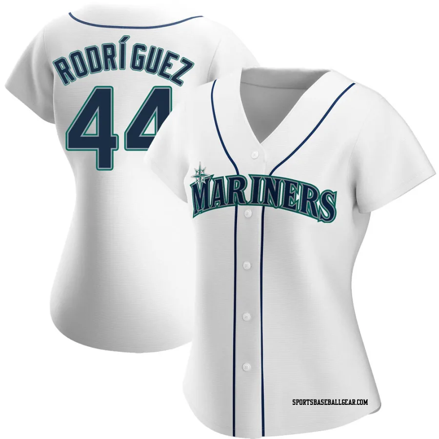 Julio Rodriguez Women's Seattle Mariners White Authentic Home Jersey