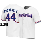 Julio Rodriguez Youth Dominican Republic Baseball White Replica 2023 World Baseball Classic Jersey