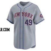 Julio Teheran Men's New York Mets Gray Limited Away Jersey