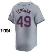 Julio Teheran Men's New York Mets Gray Limited Away Jersey