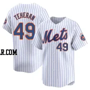 Julio Teheran Men's New York Mets White Limited Home Jersey