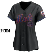 Julio Teheran Women's New York Mets Black Limited Alternate Jersey