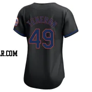 Julio Teheran Women's New York Mets Black Limited Alternate Jersey