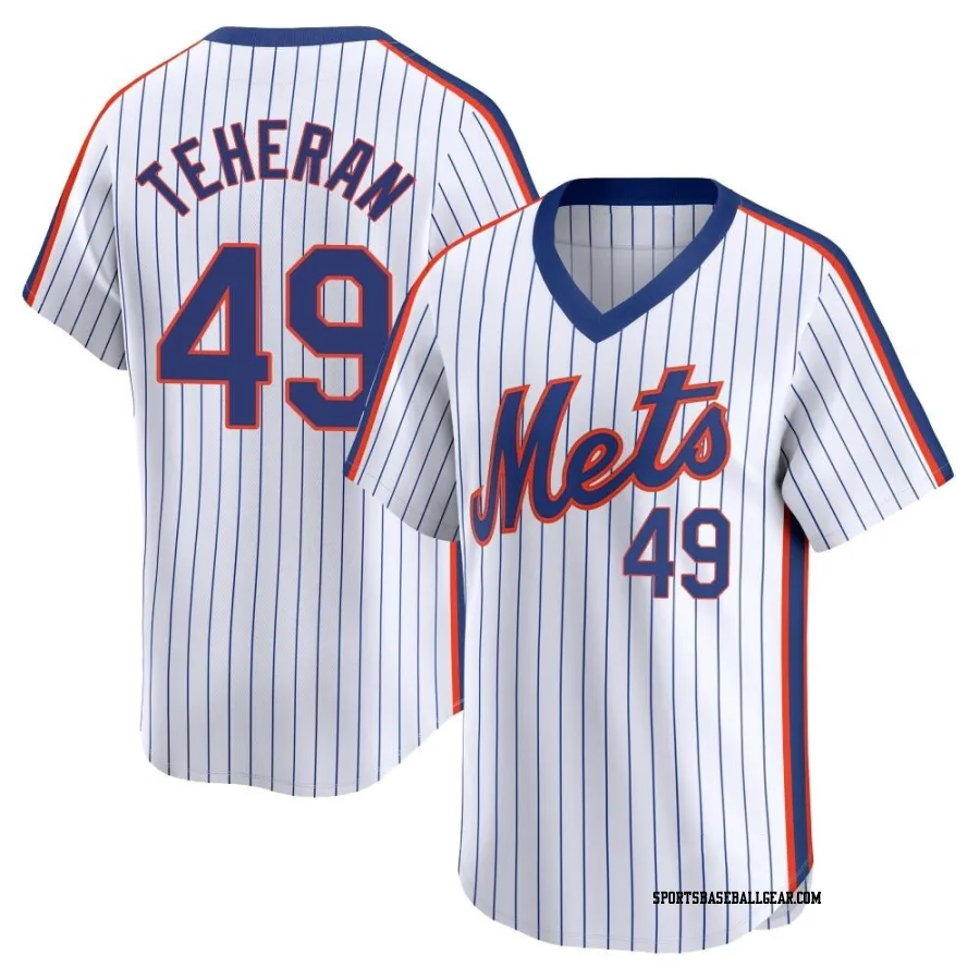 Julio Teheran Youth New York Mets White Limited Cooperstown Collection Jersey