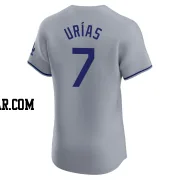 Julio Urias Men's Los Angeles Dodgers Gray Elite Road Jersey