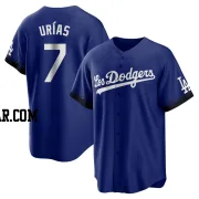 Julio Urias Men's Los Angeles Dodgers Royal Replica 2021 City Connect Jersey