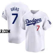 Julio Urias Men's Los Angeles Dodgers White Limited Home Jersey