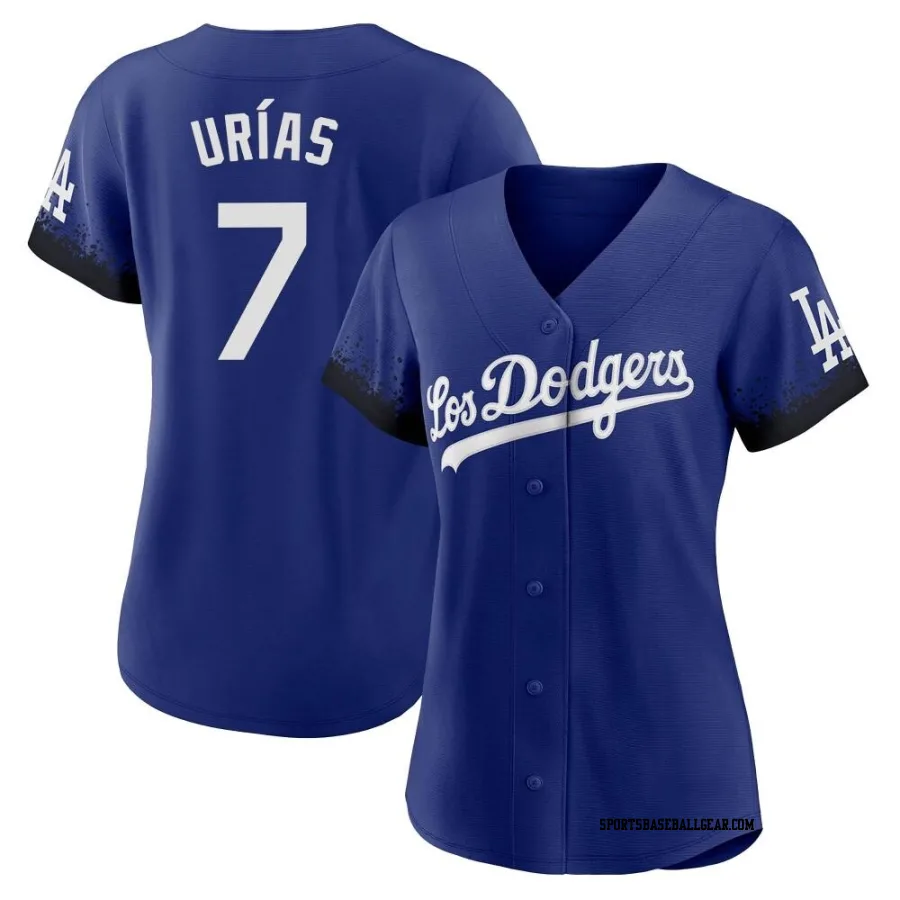 Julio Urias Women's Los Angeles Dodgers Royal Authentic 2021 City Connect Jersey