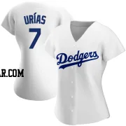 Julio Urias Women's Los Angeles Dodgers White Replica Home Jersey