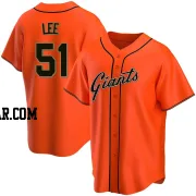 Jung Hoo Lee Men's San Francisco Giants Orange Replica Alternate Jersey