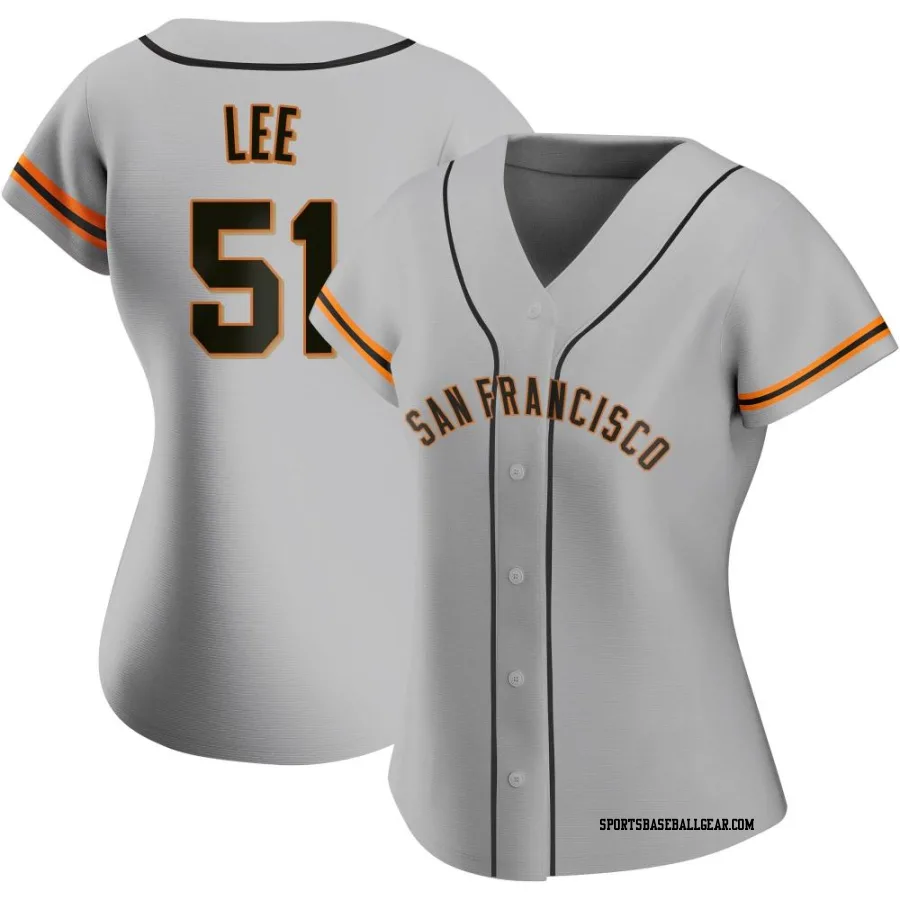 Jung Hoo Lee Women's San Francisco Giants Gray Authentic Road Jersey