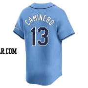 Junior Caminero Men's Tampa Bay Rays Light Blue Limited Alternate Jersey