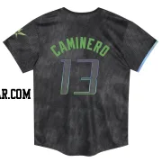 Junior Caminero Toddler Tampa Bay Rays Charcoal Limited 2024 City Connect Jersey