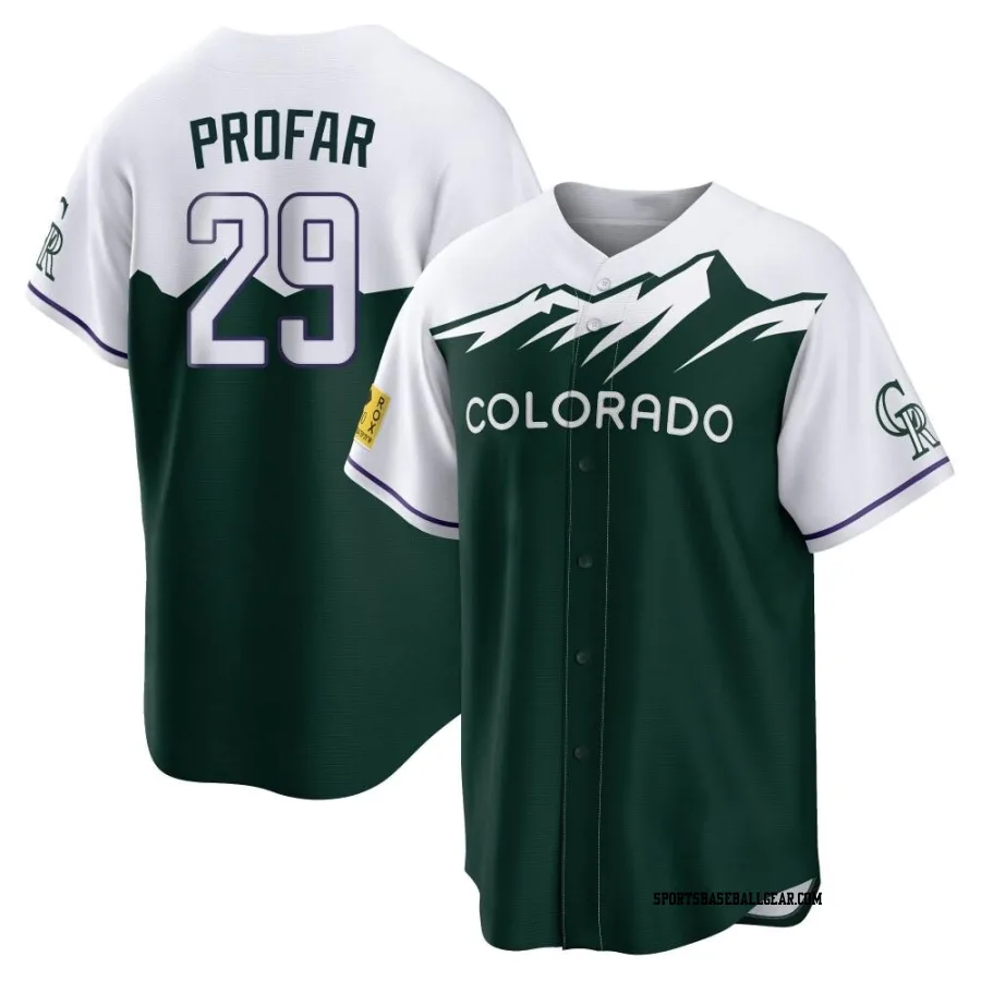 Jurickson Profar Men's Colorado Rockies Green Replica 2022 City Connect Jersey