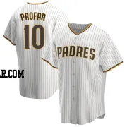 Jurickson Profar Men's San Diego Padres White/Brown Replica Home Jersey