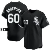 Justin Anderson Men's Chicago White Sox Black Limited Alternate Jersey