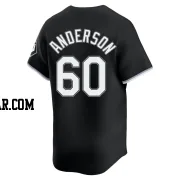 Justin Anderson Men's Chicago White Sox Black Limited Alternate Jersey