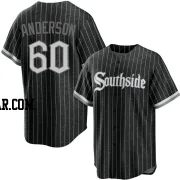 Justin Anderson Men's Chicago White Sox Black Replica 2021 City Connect Jersey