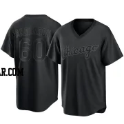 Justin Anderson Men's Chicago White Sox Black Replica Pitch Fashion Jersey