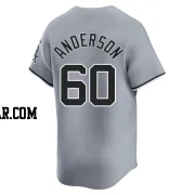 Justin Anderson Men's Chicago White Sox Gray Limited Road Jersey