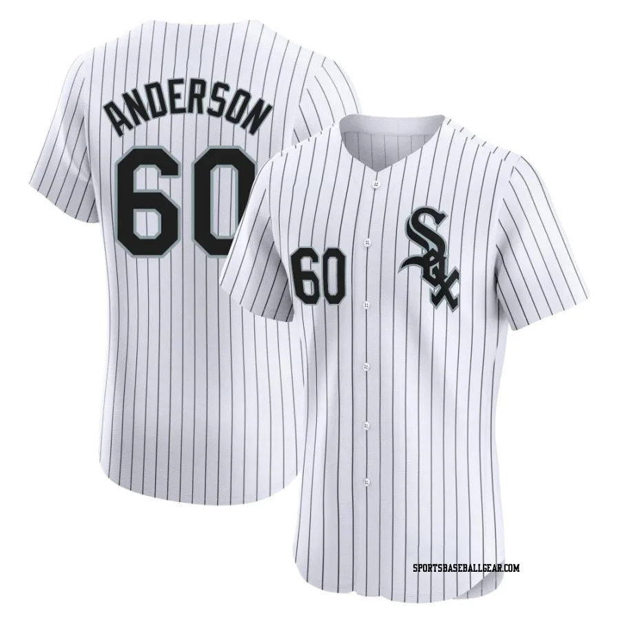 Justin Anderson Men's Chicago White Sox White Elite Home Jersey