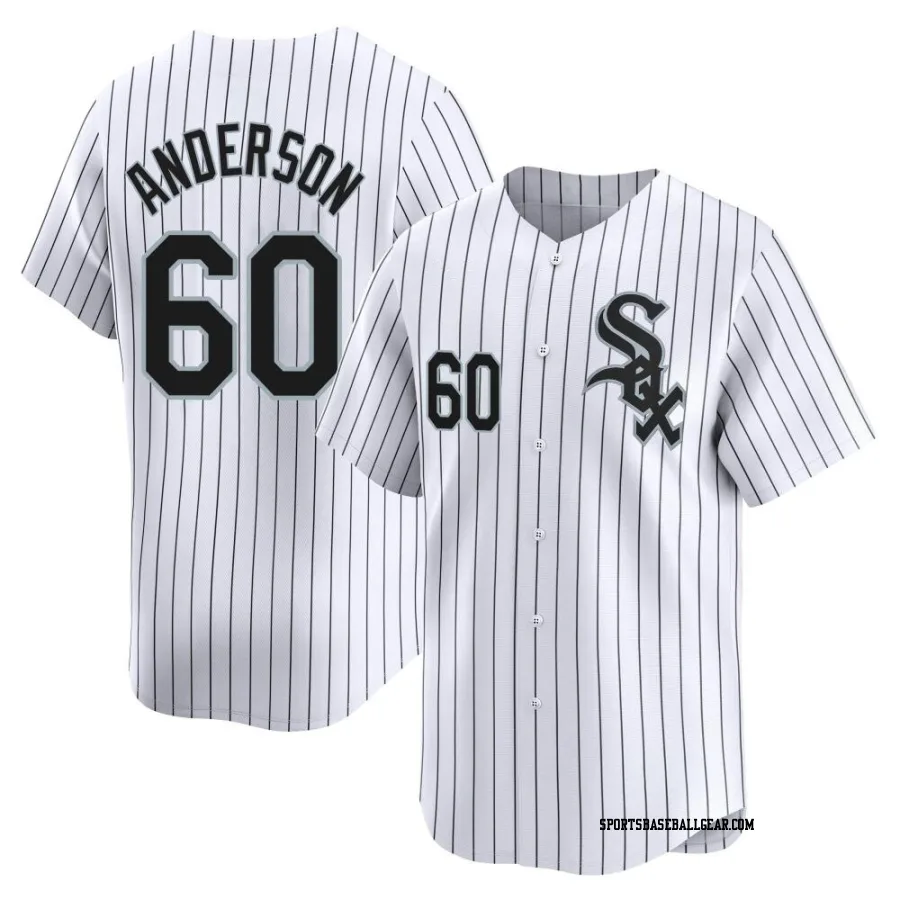 Justin Anderson Men's Chicago White Sox White Limited Home Jersey