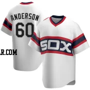 Justin Anderson Men's Chicago White Sox White Replica Cooperstown Collection Jersey