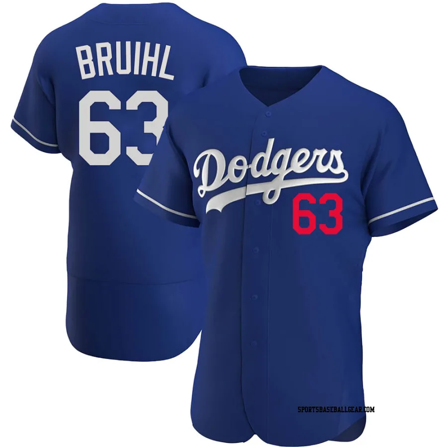 Justin Bruihl Men's Los Angeles Dodgers Royal Authentic Alternate Jersey